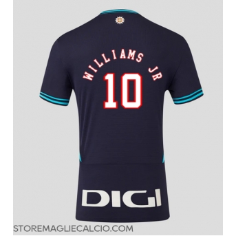 Athletic Bilbao Nico Williams #10 Maglia Gara Trasferta Repliche 2025-26